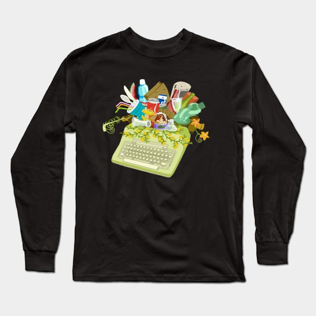 I Write Trash Long Sleeve T-Shirt by BullShirtCo